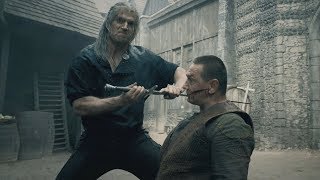 The Witcher  Blaviken Market Fight Scene Geralt Butchers Renfris Gang [upl. by Errehs]