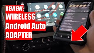 REVIEW Wireless Android Auto Adapter  Soo convenient No more USB cable disconnects [upl. by Ahsin]