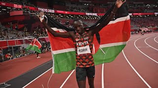 Emmanuel Korrir Wins 800m Tokyo Olympics  Kenya wins the first Gold Medal in 800m Men [upl. by Toback]