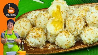 Yema Palitaw Balls  Palitaw with yema filling  Meriyendang Pinoy  Kakaning Pinoy [upl. by Grous190]