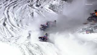 Snocross Round 2 Pro Highlights  Shakopee MN Race 1 of 3 [upl. by Ailana]