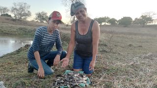 más uma vez com a nossa tia Maria fomos pesca hoje [upl. by Nnyledam]