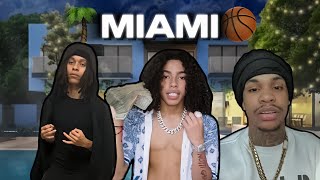 DD Osama amp JayKlickin playing BASKETBALL in Miami [upl. by Ettezil]