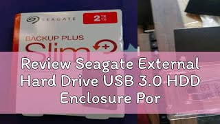 Review Seagate External Hard Drive USB 30 HDD Enclosure Portable 25quot slim Original Hard Drive [upl. by Rurik]