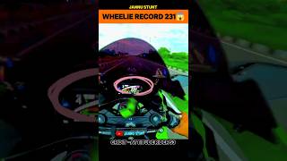 New World Wheelie Record Speed 232😱 shorts wheelie zx10r attituderider53 [upl. by Eng]