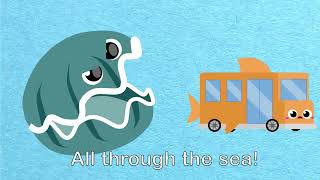 Wheels on the Shark Bus  Baby Shark Bus Song  Bus Songs  Fun Nursery Rhymes  Nursery Bugs [upl. by Tamas]