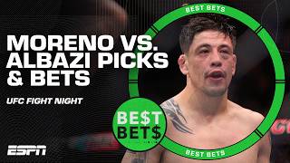 Best Bets for UFC Fight Night Brandon Moreno 175 vs Amir Albazi 145 💰  ESPN MMA [upl. by Nura786]