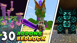 30 ADDONS Que DEBERÍAS USAR En MINECRAFT PE 💎 [upl. by Bloem346]