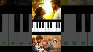 Hey Minnale Song Piano Music  Amaran shorts pianomusic songs moviemusic bgm TagsMusic [upl. by Lemart990]