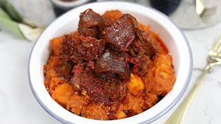 DELICIOUS NIGERIAN YAM POTTAGE AND PEPPER SAUCE  ASARO AND ATA DINDIN  SISI JEMIMAH [upl. by Einaj65]