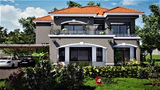 The Cost Of BuildingConstruction a 4 Bedroom Storied House House in Uganda Foundation to Roofing [upl. by Reniar484]