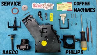 Repair and maintenance of the brew unit of the SAECO PHILIPS coffee machine Service coffee machine [upl. by Luebke]