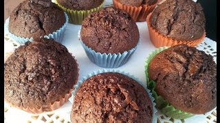 Ricetta muffin al cioccolato con scaglie di cioccolato [upl. by Aisetra]