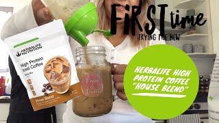 NEW HERBALIFE quotHIGH PROTEIN COFFEEquot HOUSE BLEND FLAVOR [upl. by Nisay]