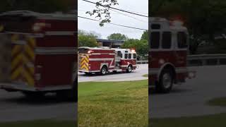 Fire trucks responding [upl. by Rramo]