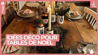 Tables de Noël  des idées de décoration à faire soimême  Jardins et Loisirs [upl. by Enelyar]