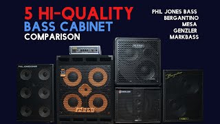 5 HiQuality Bass Cabinet Comparison Markbass、Genzler、Bergantino、Phil Jones Bass、Mesa、 [upl. by Ballou]