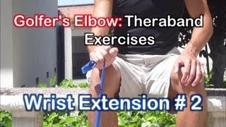 Golfers Elbow Exercises Theraband Exercises for Elbow Tendonitis [upl. by Horick]