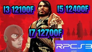 Red dead redemption rpcs3 I3 12100F Vs I5 12400F Vs I7 12700F  Avx512 enable Best settings [upl. by Eimac]