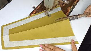 simple and easy daily use collar neck design cutting and stitching full tutorial [upl. by Aerehs]