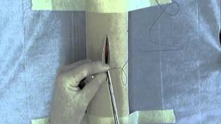 Using a Needle Holder and Thumb Forceps to Perform the Suture Patterns [upl. by Naols]