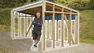 This is Almost Too Easy  I Made a Simple Shed Using Only Decking Boards [upl. by Ydner]