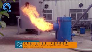 3MW BIOMASS sawdust BURNER 3000KW rice husk powder burner CROP WASTE powder BURNING STOVE [upl. by Jacobs]