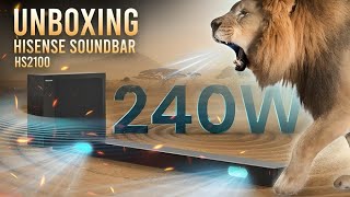 Unboxing My Hisense HS2100 Soundbar – Best Budget Upgradequot [upl. by Wolbrom696]