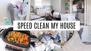 SPEED CLEAN MY WHOLE HOUSE  CLEANING MOTIVATION 2022 [upl. by Tereve73]