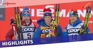 Klaebo returns on top of the podium in Mens Pursuit at Toblach  Highlights [upl. by Mastat281]