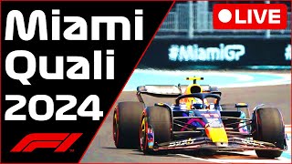 🔴F1 LIVE  Miami GP QUALI  Commentary  Live Timing [upl. by Eade]