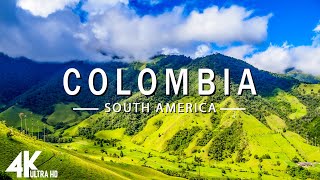 FLYING OVER COLOMBIA 4K UHD  Relaxing Music Along With Beautiful Nature Videos  4K Video UltraHD [upl. by Kcaz]