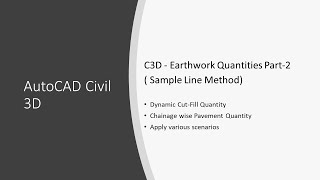 Civil 3D  Earthwork Quantities Part2 Cross Section  Sample Line Method [upl. by Oran]