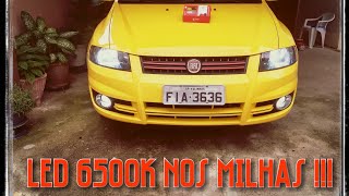 FIAT STILO SPORTING INSTALEI AS LED 6500K NOS MILHAS [upl. by Ong]