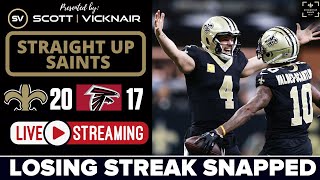 INSTANT REACTION Darren Rizzi Gets His First Career Win As The New Orleans Saints Take Down Falcons [upl. by Clayborne963]