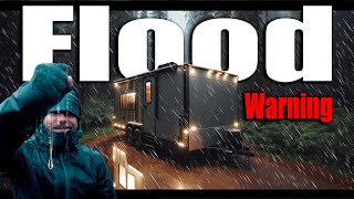 They Lost Power I Didnt  Offgrid Toy Hauler Cabin Gets Direct Hit  ICE Thunderstorm amp Flooding [upl. by Iroj338]