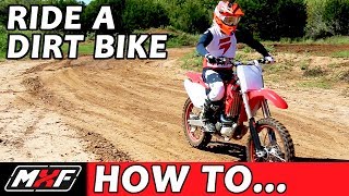 How To Ride a Dirt Bike for Beginners with a Clutch  3 EASY STEPS [upl. by Faucher]