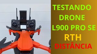 VOANDO COM DRONE L900 PRO SE COM GPS TESTANDO DISTÂNCIA E RTH [upl. by Bertero]