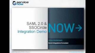 Configuring SAML 20 with ServiceNow [upl. by Fagen267]