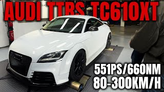 551PS amp 660NM Audi TTRS 8J  TC610XT Turbo Kit  35quot Exhaust  Open Intake  Intercooler [upl. by Notnelc]