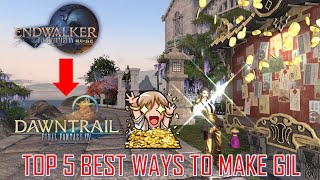 Final Fantasy XIV  Top 5 Best Ways to Make Gil Patch 65 Until Dawntrail [upl. by Annayrb586]