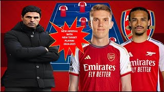 NEW ERA  STRONGEST Arsenal Predicted Line up Under Mikel Arteta with Leroy Sane amp Viktor Gyökeres [upl. by Anawed454]