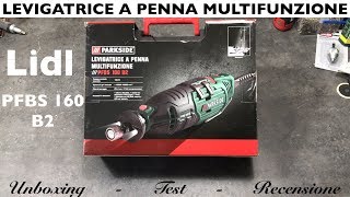 Levigatrice a penna multifunzione Lidl Parkside PFBS 160 B2 160W Alberino flessibile Recensione [upl. by Durno955]