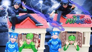 PJ Masks Night Ninja HUGE Storm Gekko amp Catboy 24 Hours Official Story [upl. by Fronniah]