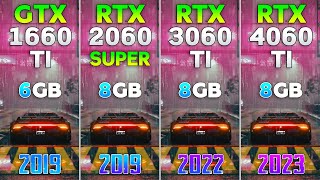 GTX 1660 Ti vs RTX 2060 SUPER vs RTX 3060 Ti vs RTX 4060 Ti  Test in 8 Games [upl. by Orms]