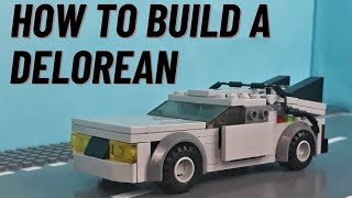 How to build a Lego DeLorean Video instruction [upl. by Rohn]