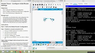 1014 Packet Tracer  Configure Initial Router Settings [upl. by Neirb304]