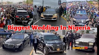 Davido amp Chioma wedding Billionaires Convoy Full Highlights [upl. by Imoin]