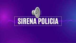 Efecto de sonido  sirena de patrulla de policia  luces de policias [upl. by Ahsac15]