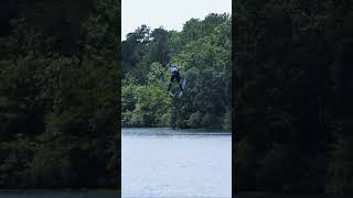 Long Jump SLO MO skijumpingfamily skijump skijumping waterski waterskiing worldgames [upl. by Debbee162]